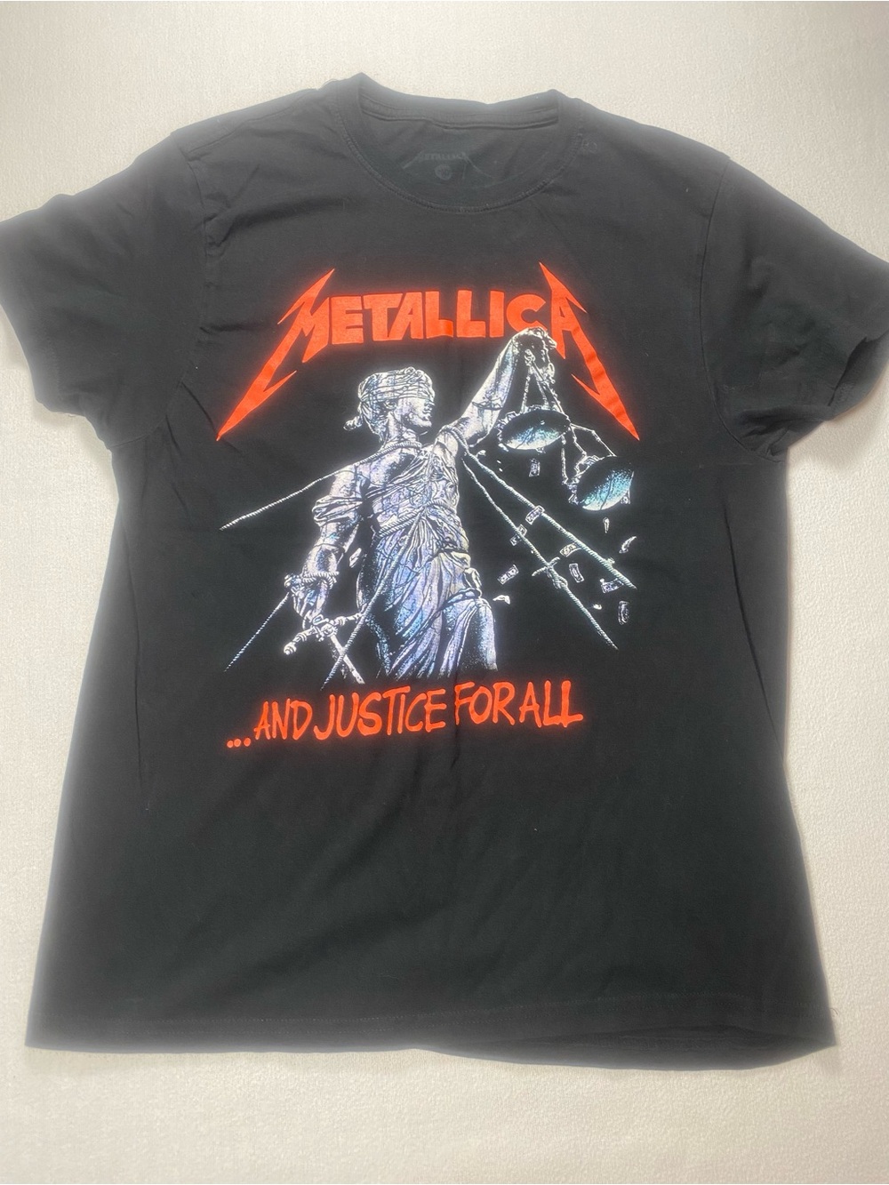 Metallica ...And Justice For All Black Graphic Tee